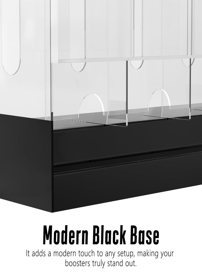 Botyboty 5-Slot Booster Pack Dispenser with Black Base, Card Pack Dispenser Fits 200 Booster Packs for Dispensing, Compatible with TCG Trading Card Boosters and Sports Card Boosters & More, Acrylic Stackable - Image 3